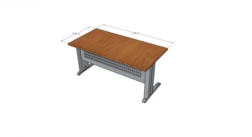 שולחן מלבני רגלי T או עץ